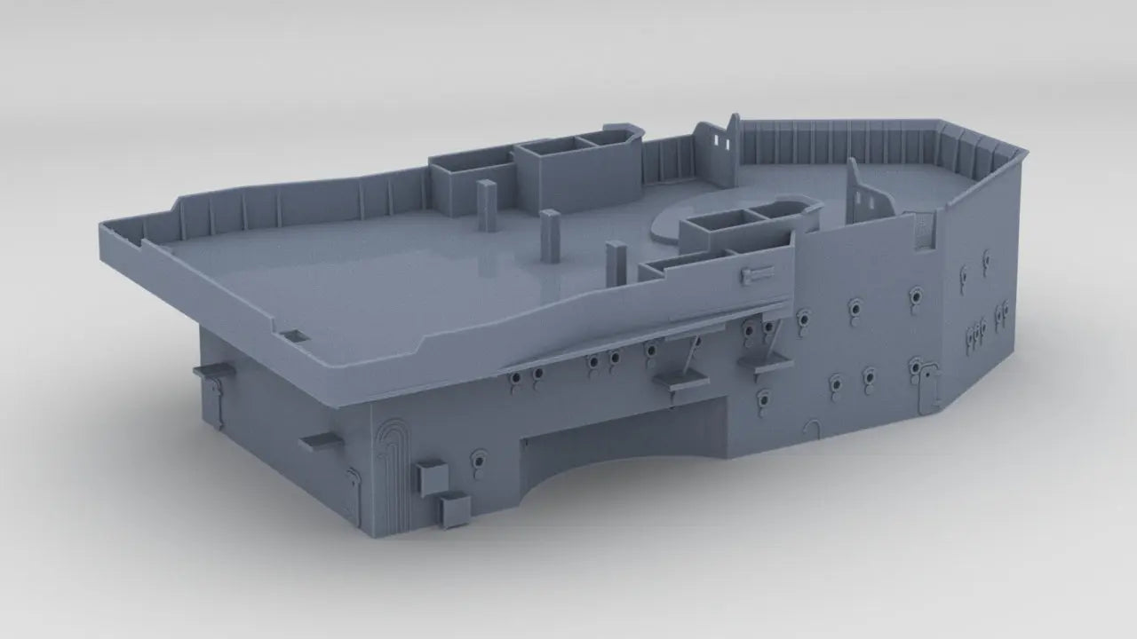 1/400 DKM Scharnhorst Forward Deck 2-3-4 - distefan 3d print