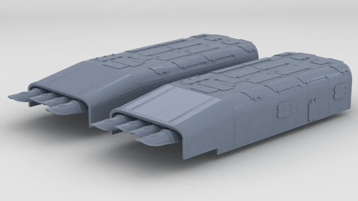 1/400 DKM Torpedo Tubes Set (2pcs) - distefan 3d print