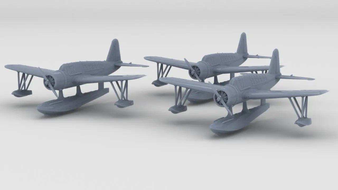 1/426 USN Vought OS2U Kingfisher Seaplane Set (3pcs) Resin3Dinteractive
