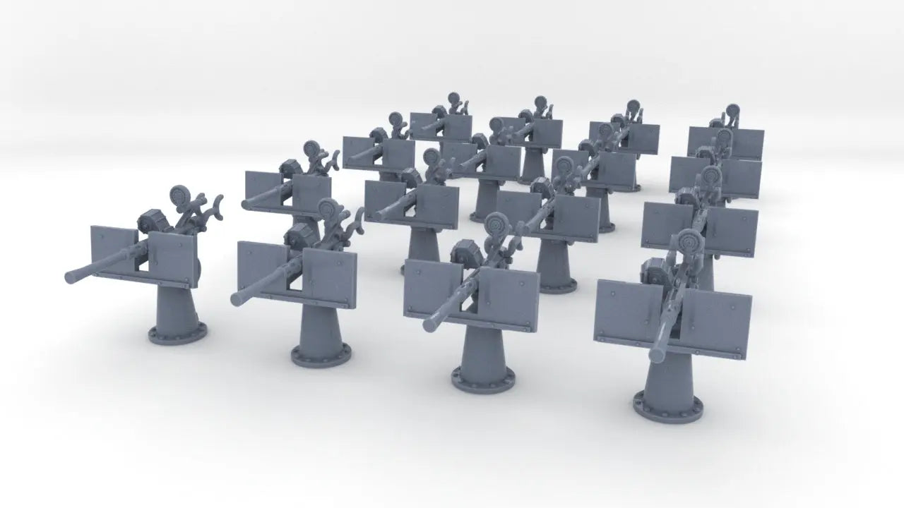 1/450 USN 20mm Oerlikon Mk4 Shielded Set (16pcs) Resin3Dinteractive