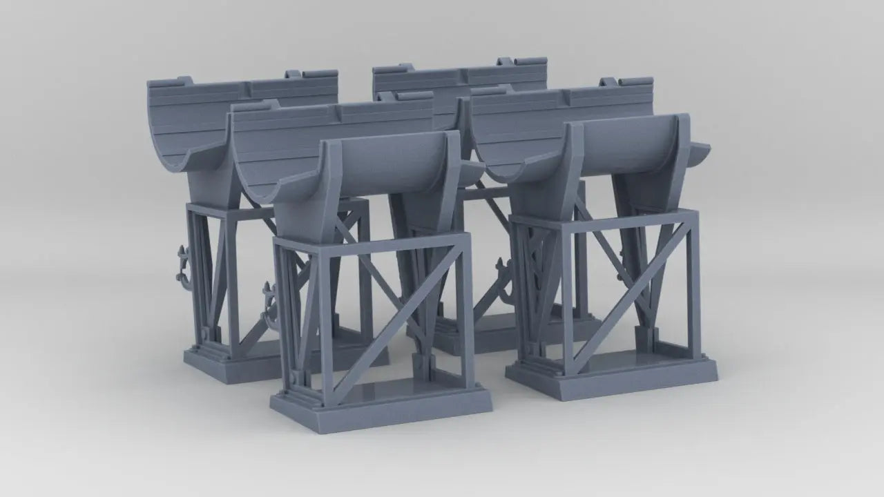 1/48 DKM Depth Charge Rack Set (4pcs) - distefan 3d print