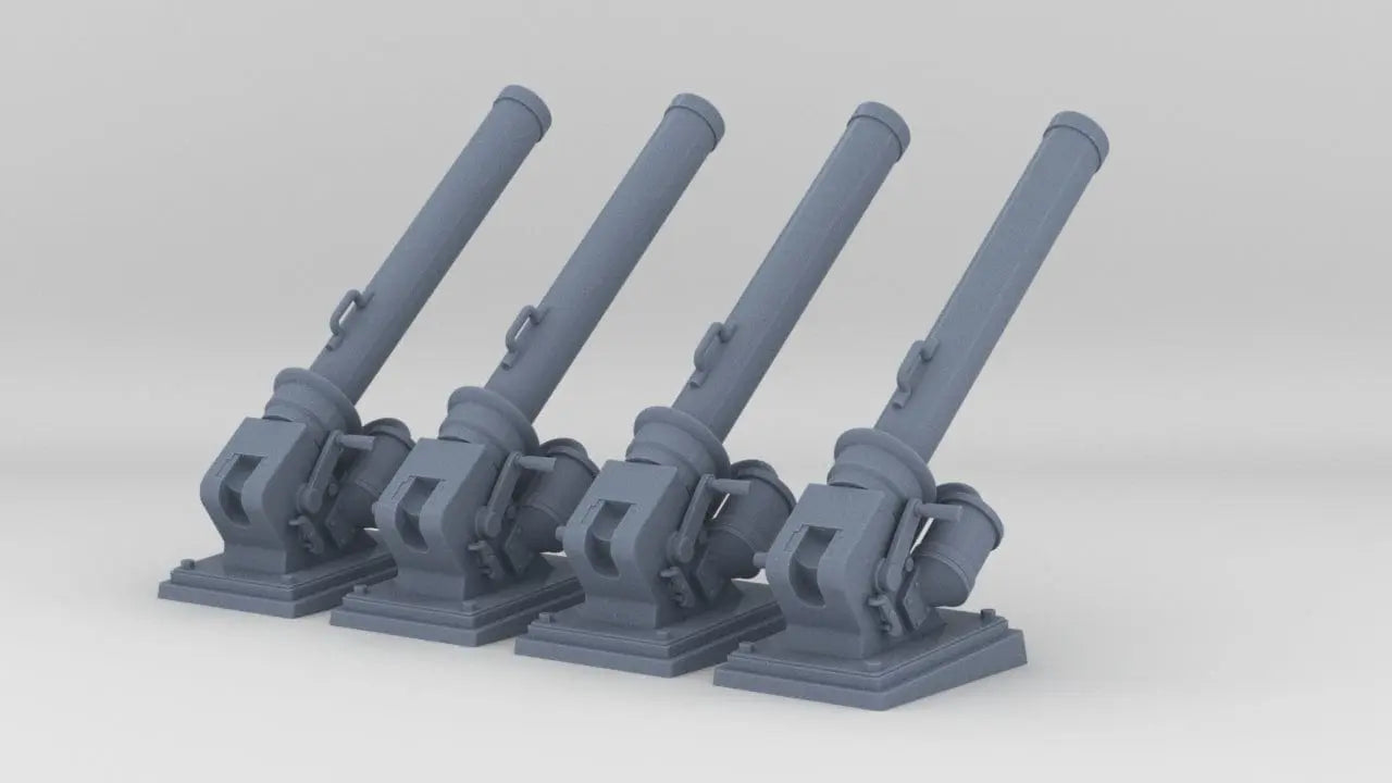 1/48 DKM K-Gun Depth Charge Thrower Set (4pcs) - distefan 3d print