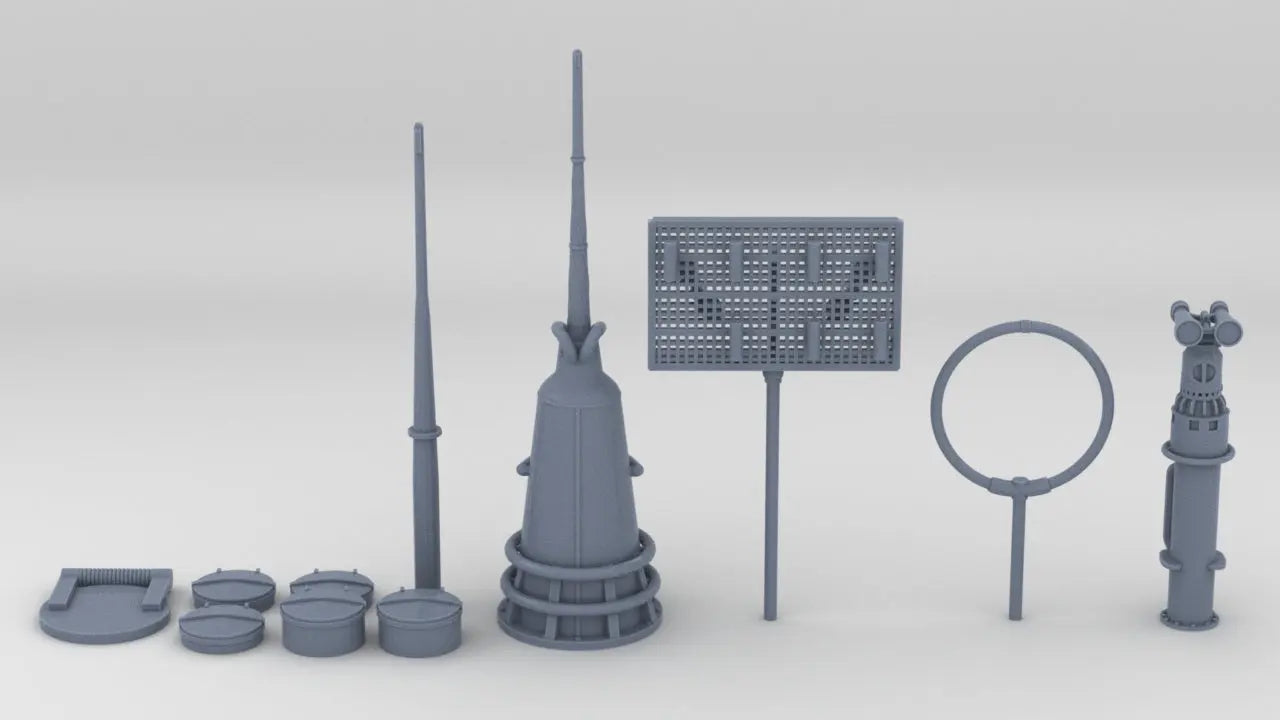 1/48 DKM U-Boot VIIC/41 - U-441 Conning Tower Detail Kit Shapeways