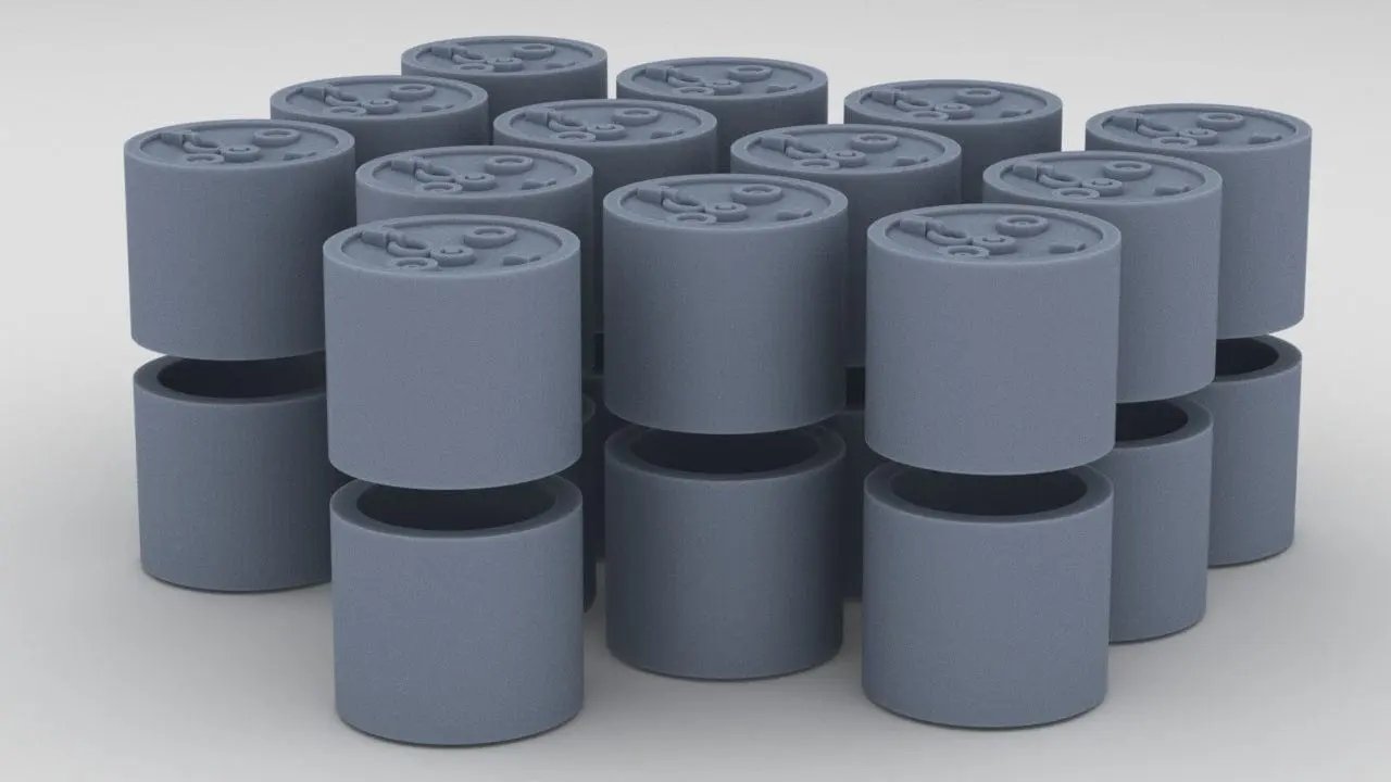 1/48 HMCS Depth Charges (Open) Set (13pcs) - distefan 3d print