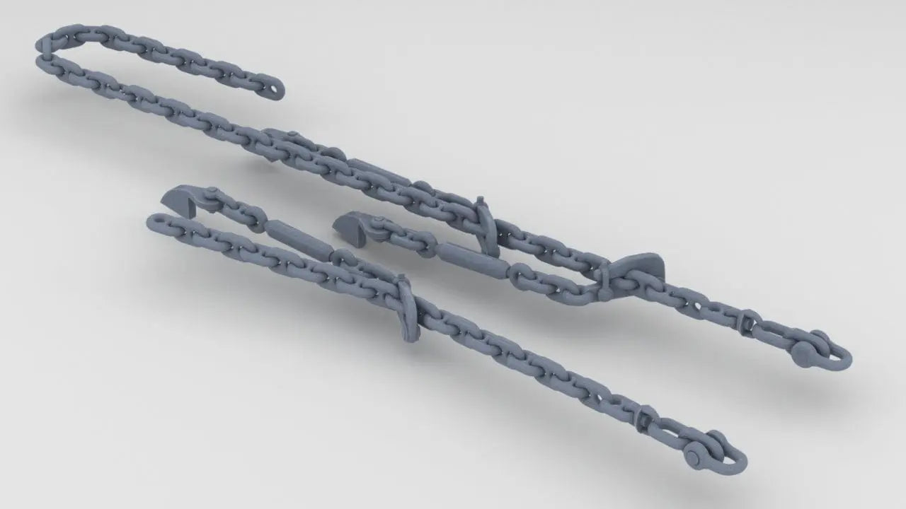 1/48 USN Destroyer Anchor Chain Foredeck Set - distefan 3d print