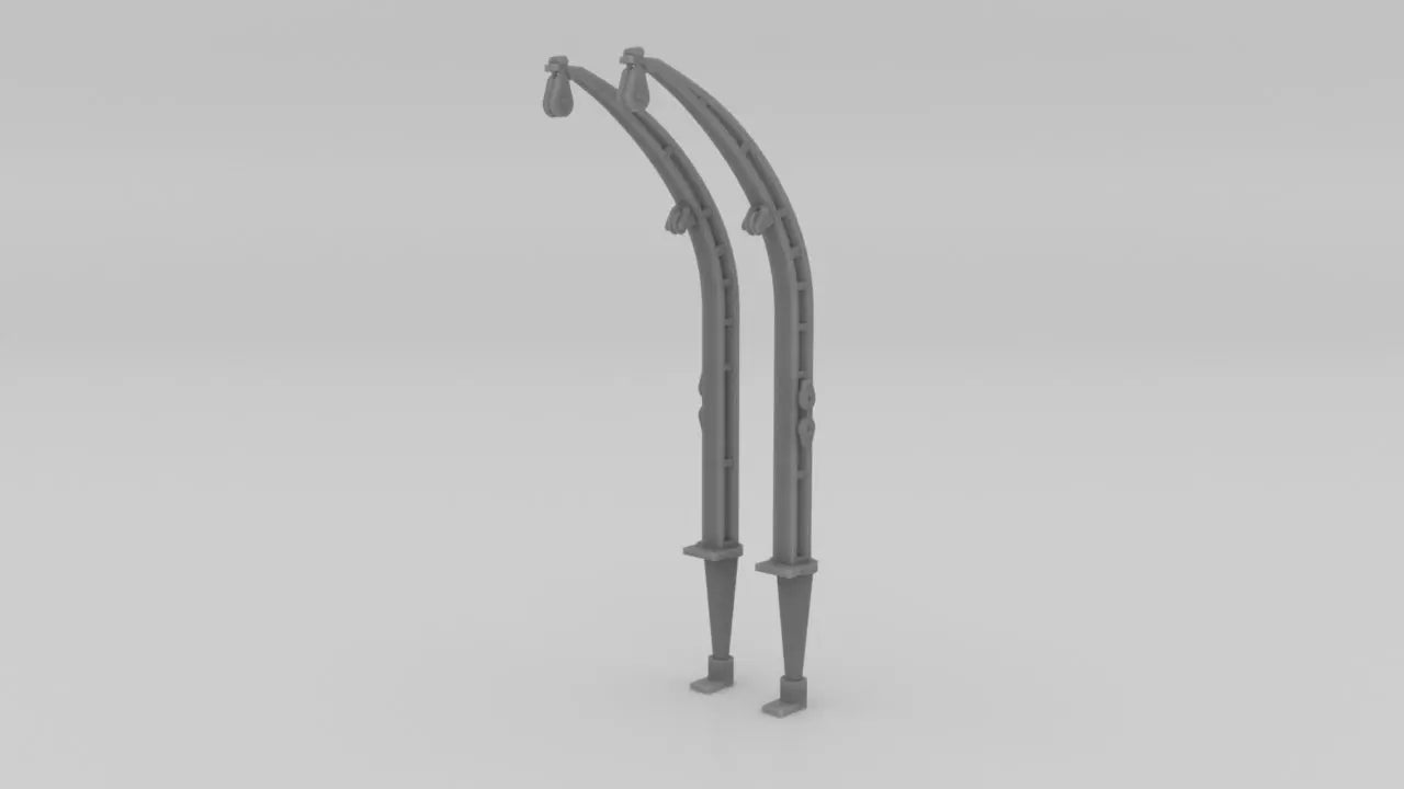 1/48 USS Juneau Whaleboat Davits Set 3dspro