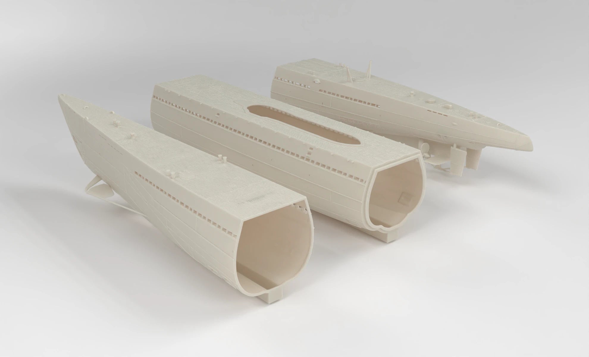 1/48 DKM U-Boot IXC U-505 Hull Set 3dspro