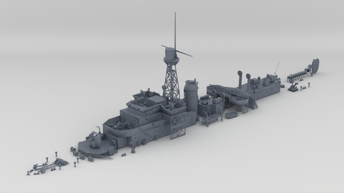 1/48 HMS Castle Class Corvette Set - distefan 3d print