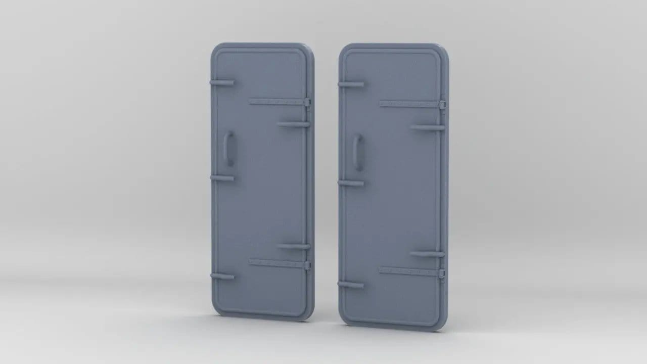 1/48 IJN Watertight Doors Set (2pcs) - distefan 3d print