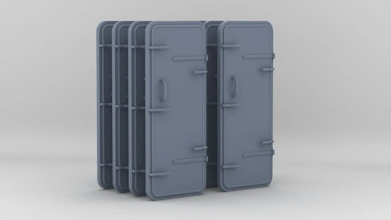 1/48 IJN Watertight Doors Set (8pcs) - distefan 3d print