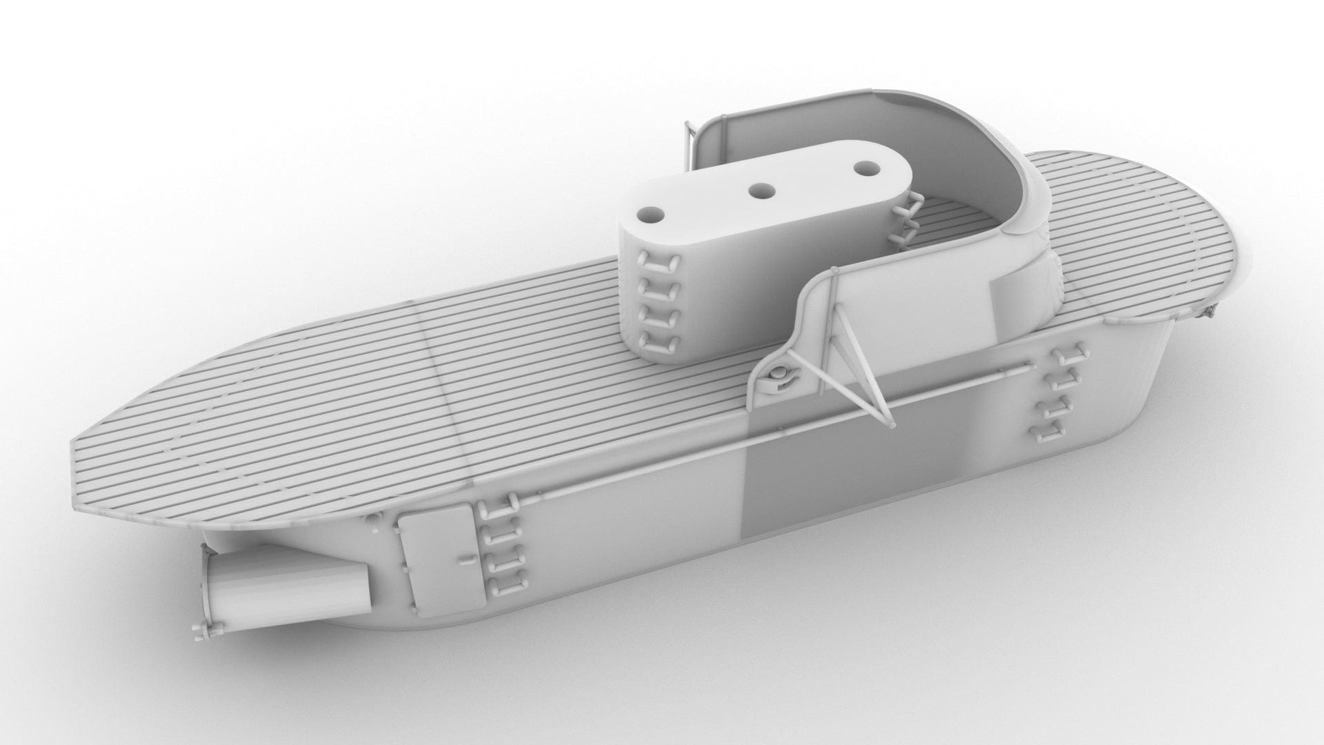 1/48 USS Pilotfish Conning Tower (Resin, MJF) - Distefan 3D Print ...