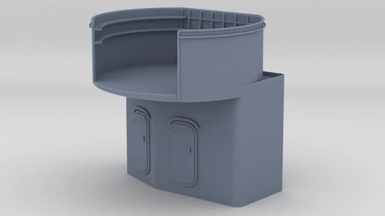 1/48 USS Fletcher Twin 40mm Tub Port - distefan 3d print
