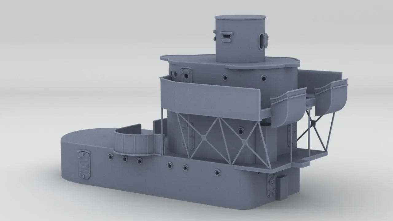 1/48 USS Sims (DD-409) Superstructure - distefan 3d print