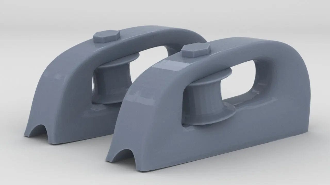 1/48 USS South Dakota Roller Chocks Set (2pcs) - distefan 3d print