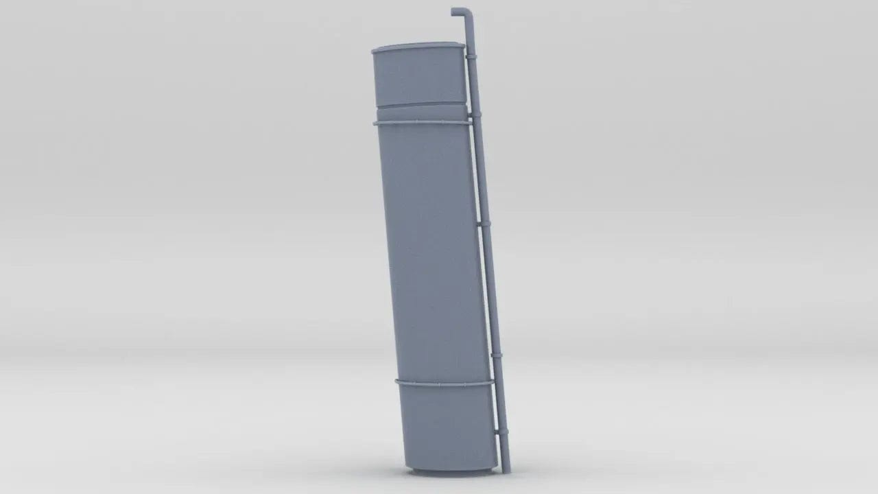 1/48 USS Ward Smoke Stack 3 - distefan 3d print