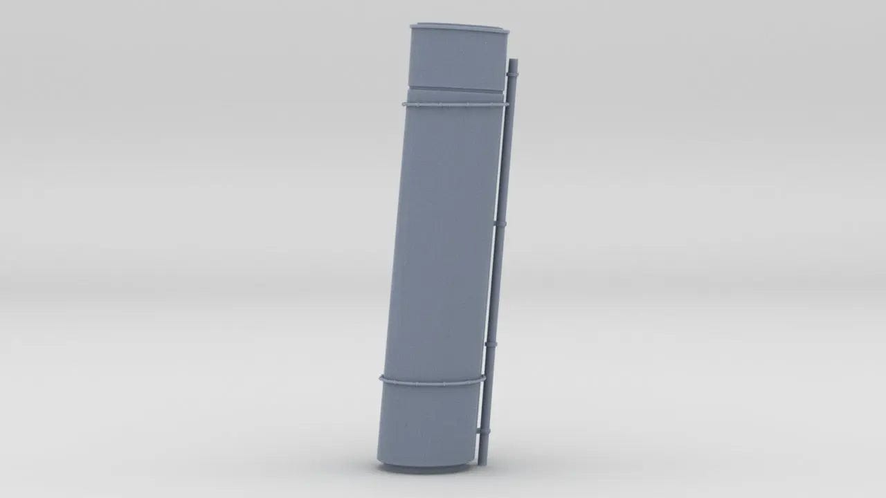 1/48 USS Ward Smoke Stack 4 - distefan 3d print