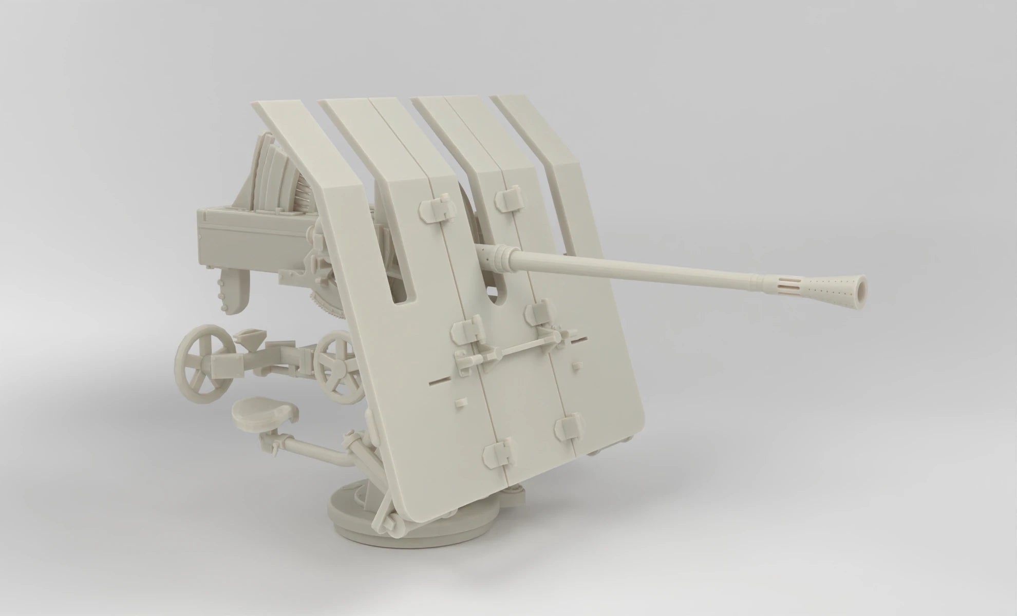 1/5 DKM barrel for 3.7cm flak M42 single mount 3dspro