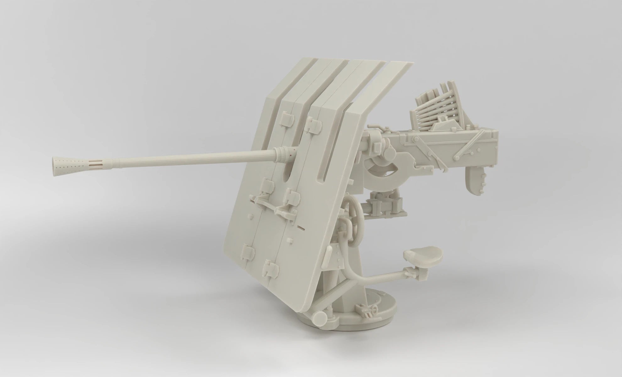 1/5 DKM barrel for 3.7cm flak M42 single mount 3dspro