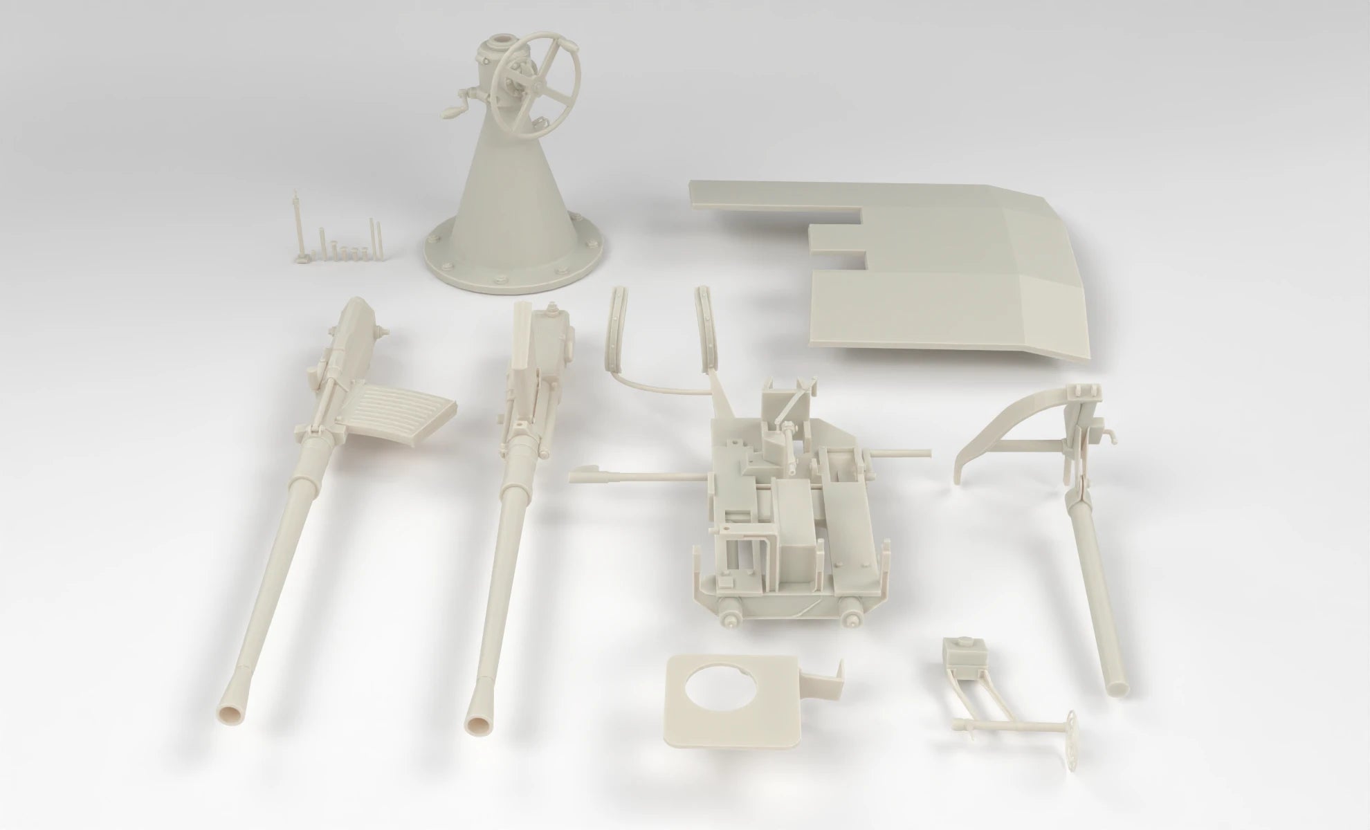 1/5 DKM Double 20mm C/30 Flak w/ Shield 3dspro