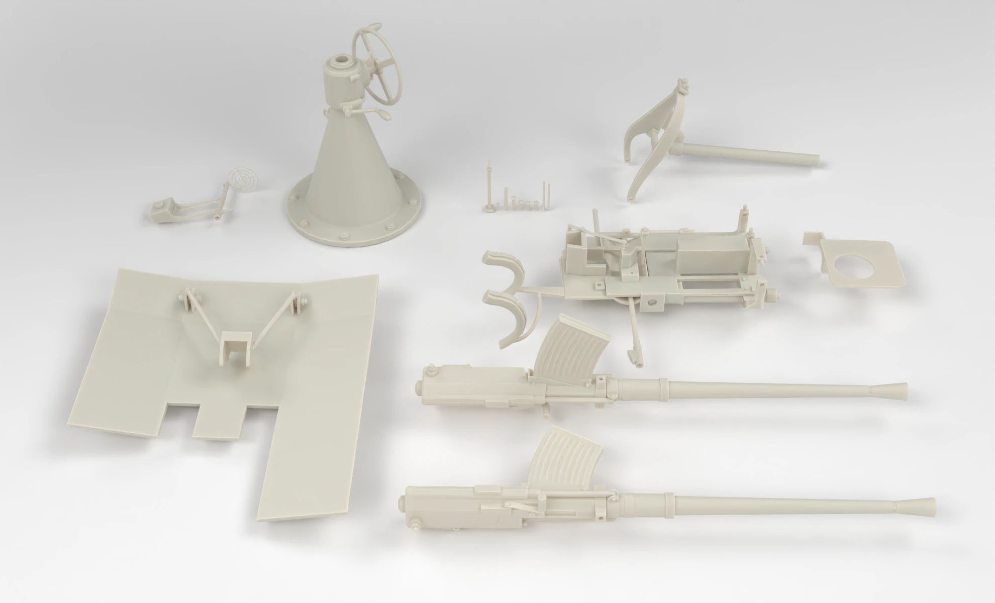 1/5 DKM Double 20mm C/30 Flak w/ Shield 3dspro