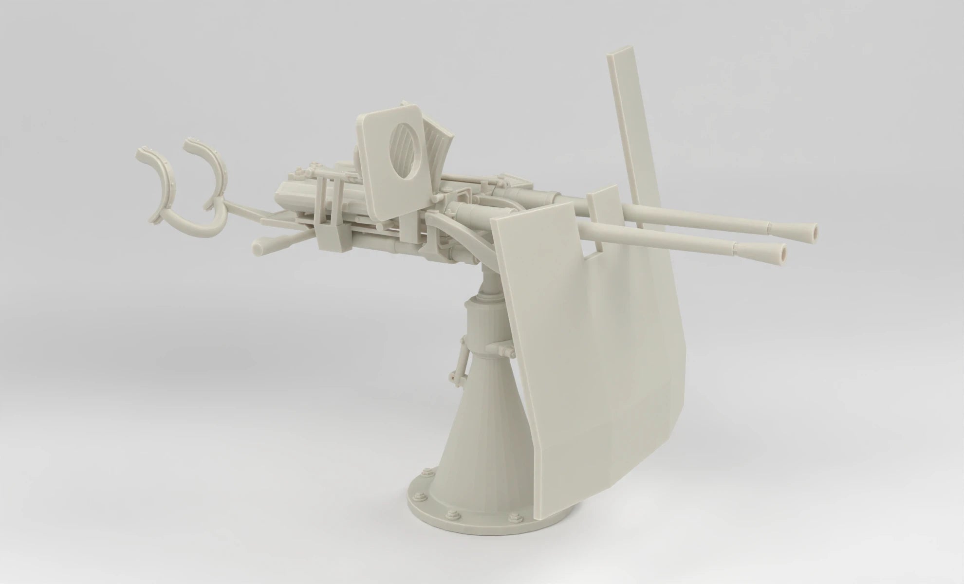 1/5 DKM Double 20mm C/30 Flak w/ Shield 3dspro