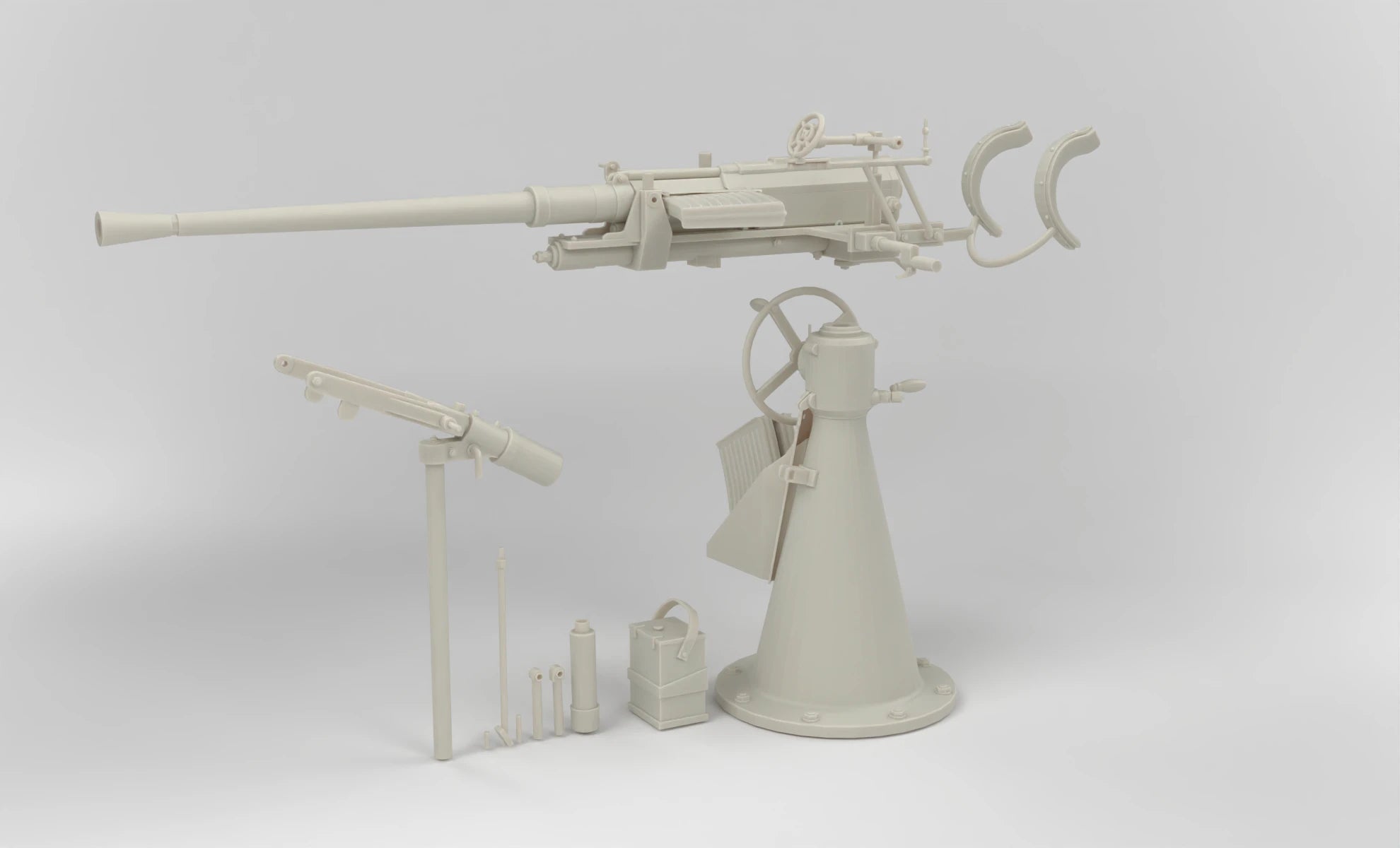 1/5 DKM Single 20mm Flak C30 Kit 3dspro