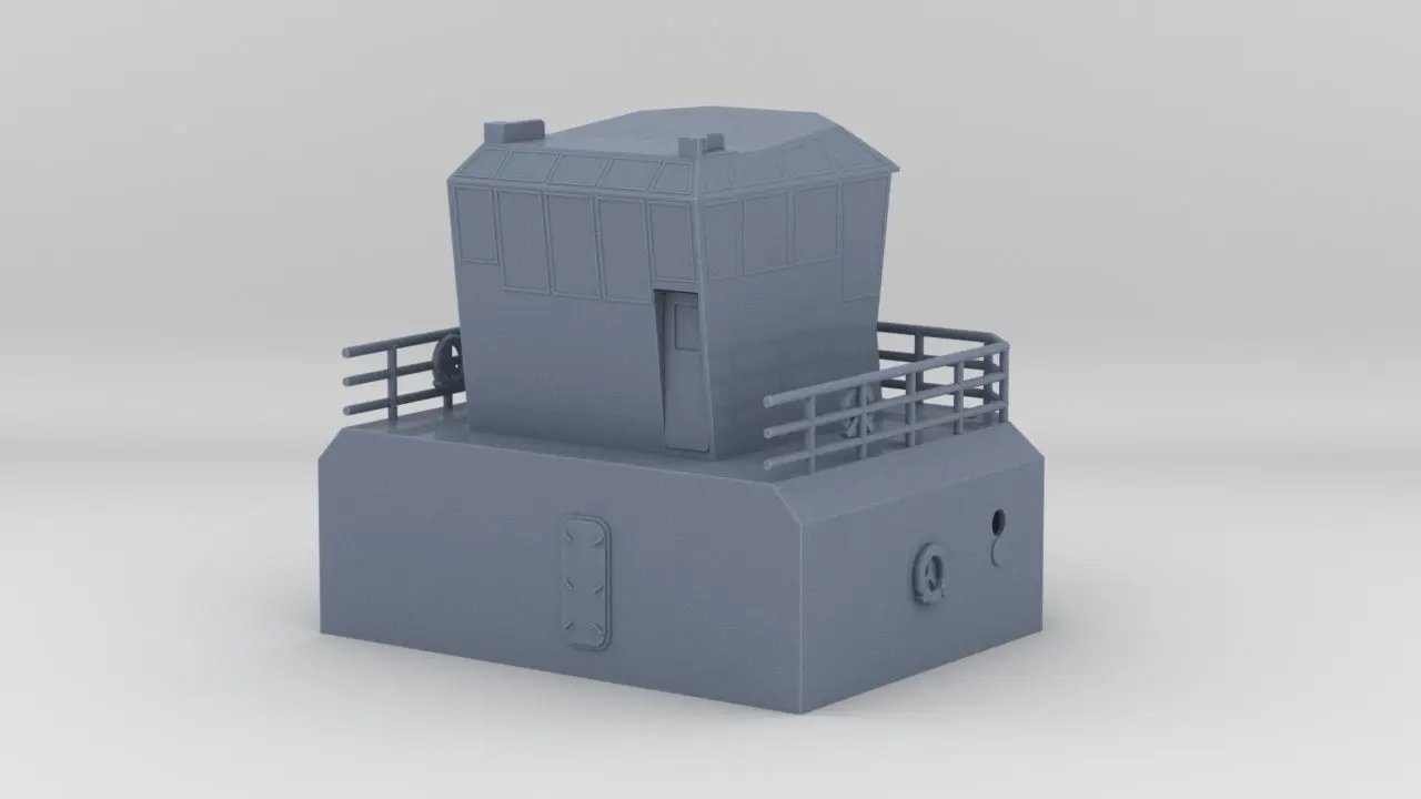 1/50 YTB Tugboat Pilot House - distefan 3d print
