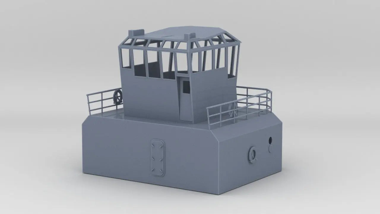 1/50 YTB Tugboat Pilot House (w/o windows) - distefan 3d print