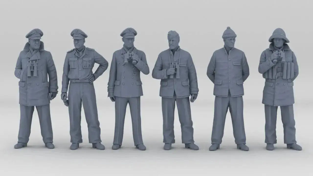 1/56 DKM U-Boot Sailors Set (6pcs) - distefan 3d print