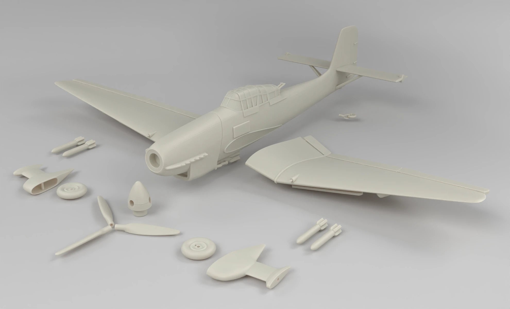 1/56 German Junkers Ju 87 "Stuka" Kit 3dspro