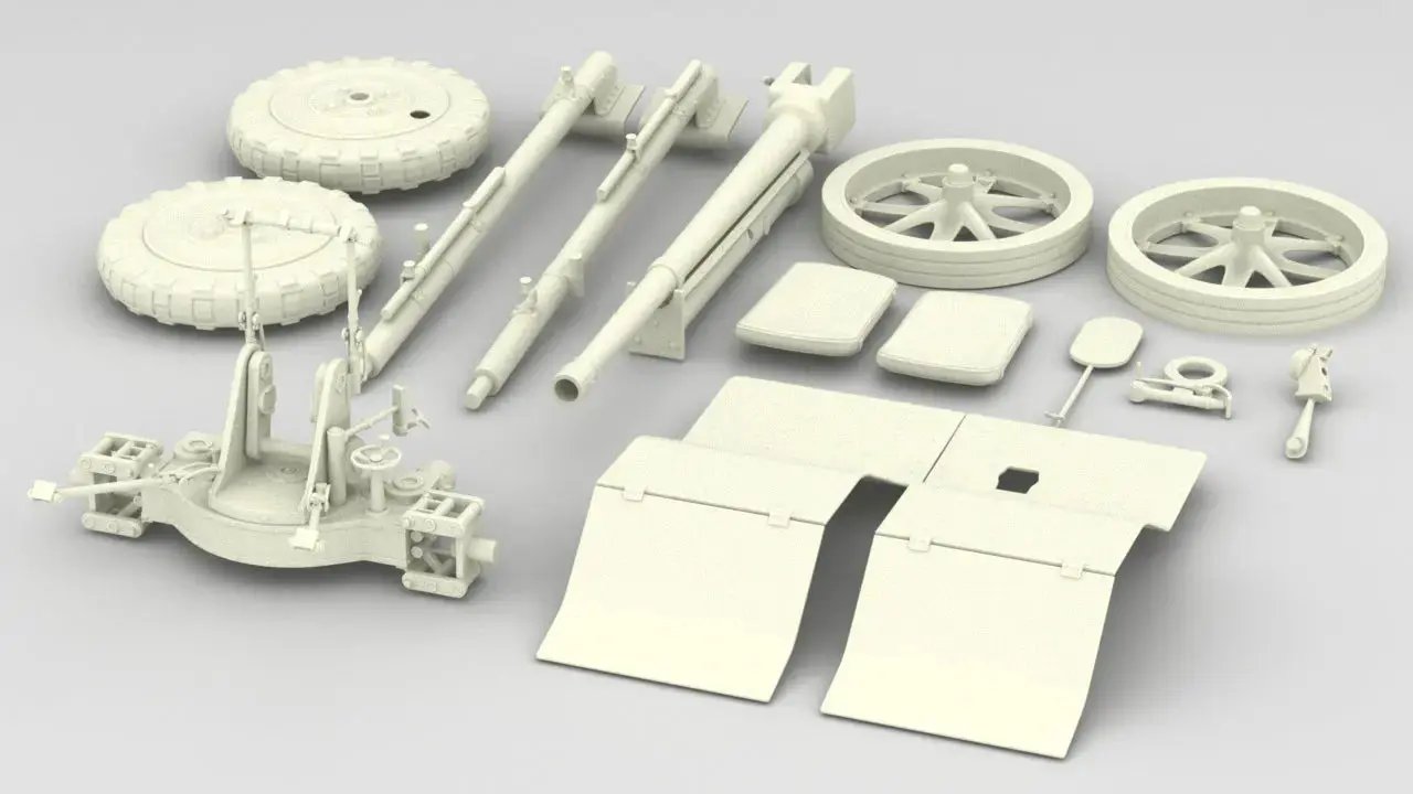 1/6 Bofors 37 mm Anti-Tank Gun Kit Protosoon