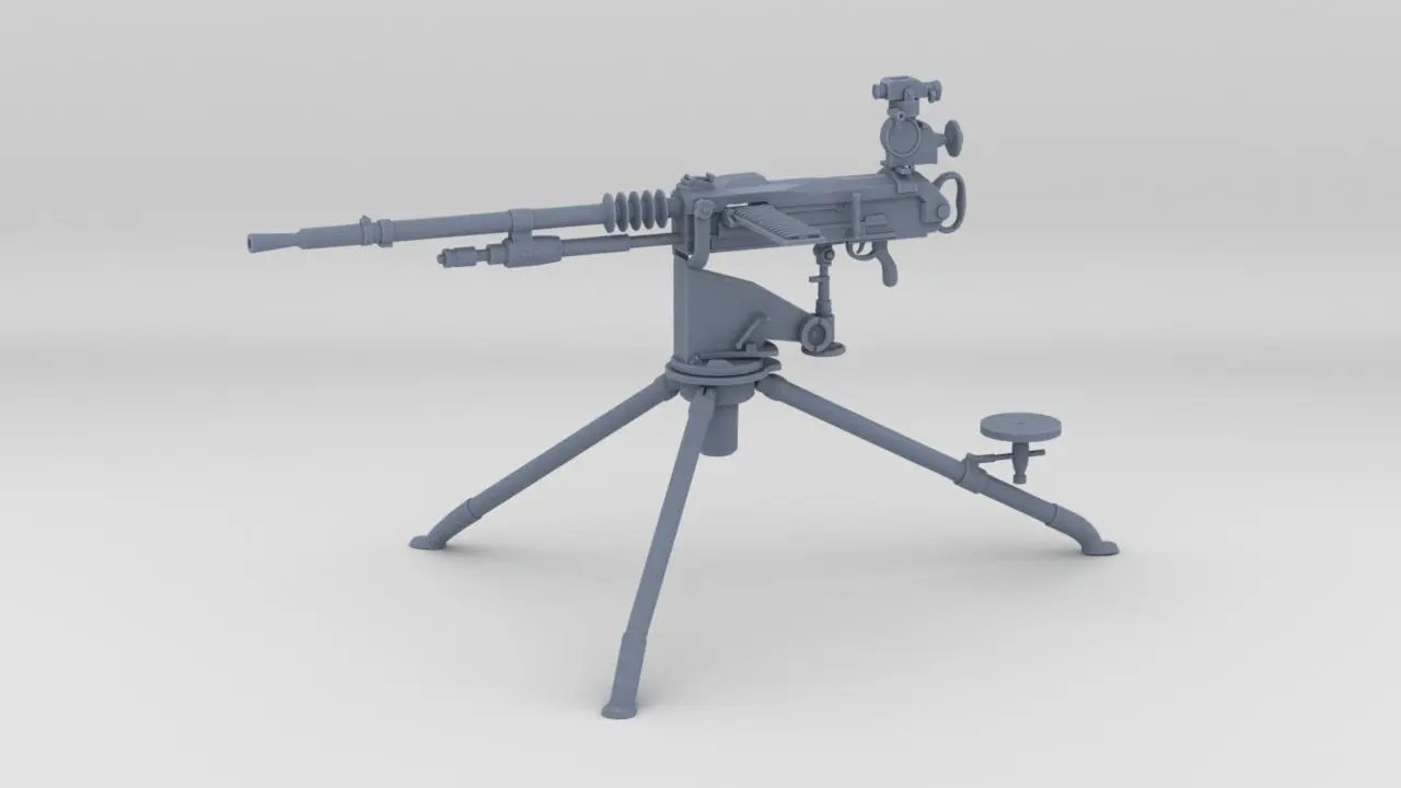 1/6 French Hotchkiss Mle 1914 MG - distefan 3d print