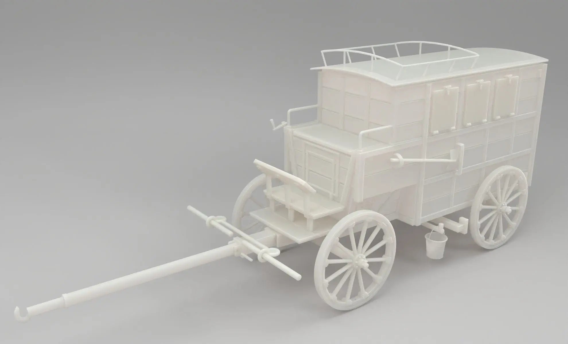 1/6 German WWII Horse Drawn Ambulance Set - distefan 3d print