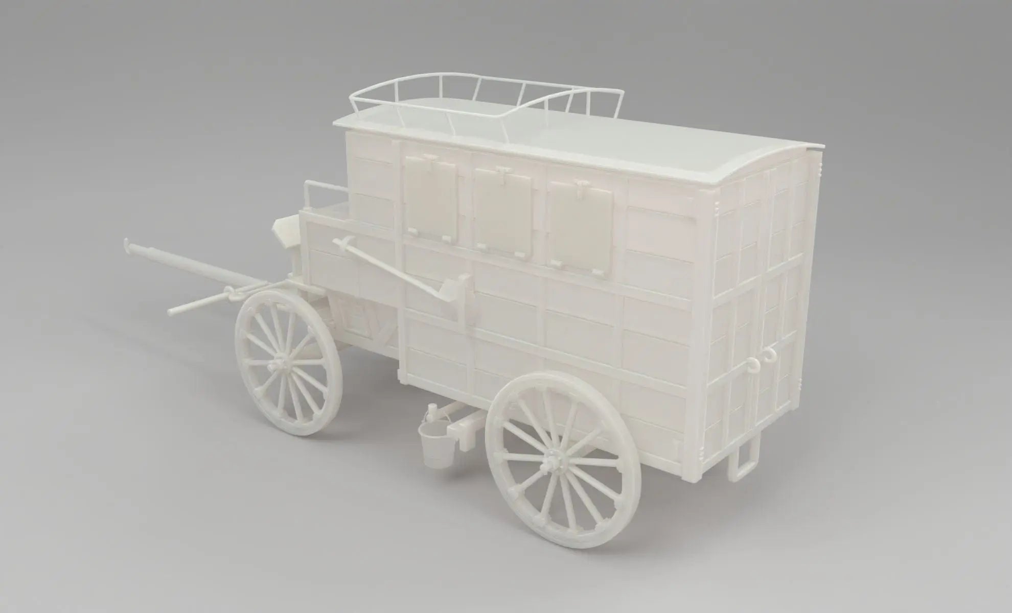 1/6 German WWII Horse Drawn Ambulance Set - distefan 3d print