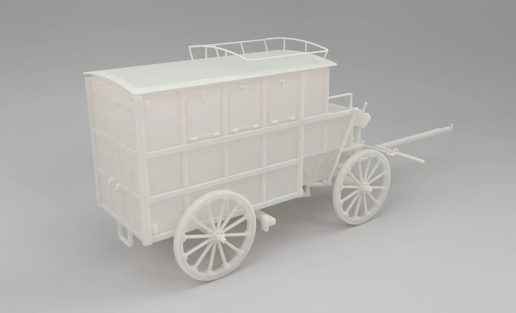 1/6 German WWII Horse Drawn Ambulance Set - distefan 3d print
