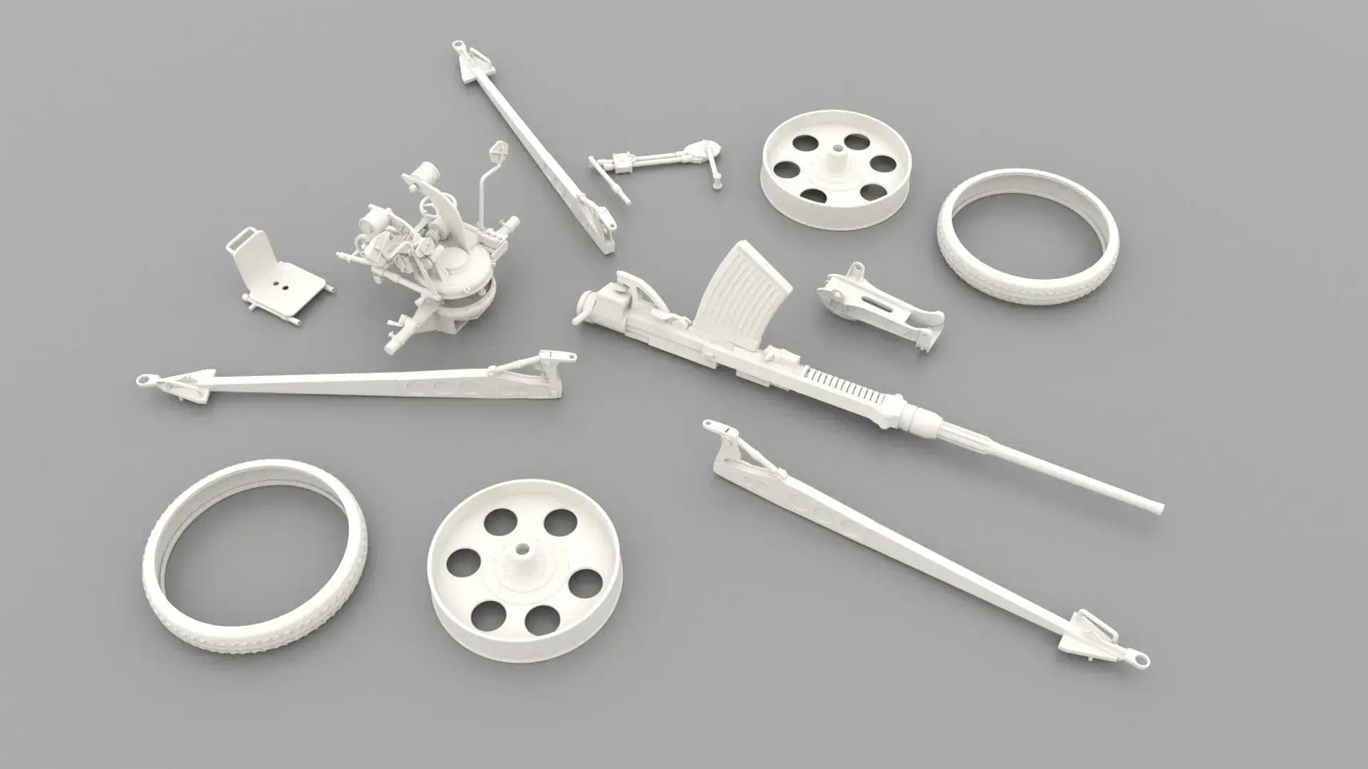 Elevate Your Flak-28 Detail: 1/6 Germany 20mm Oerlikon - Flak-28 - Rims (Distefan 3D Print)