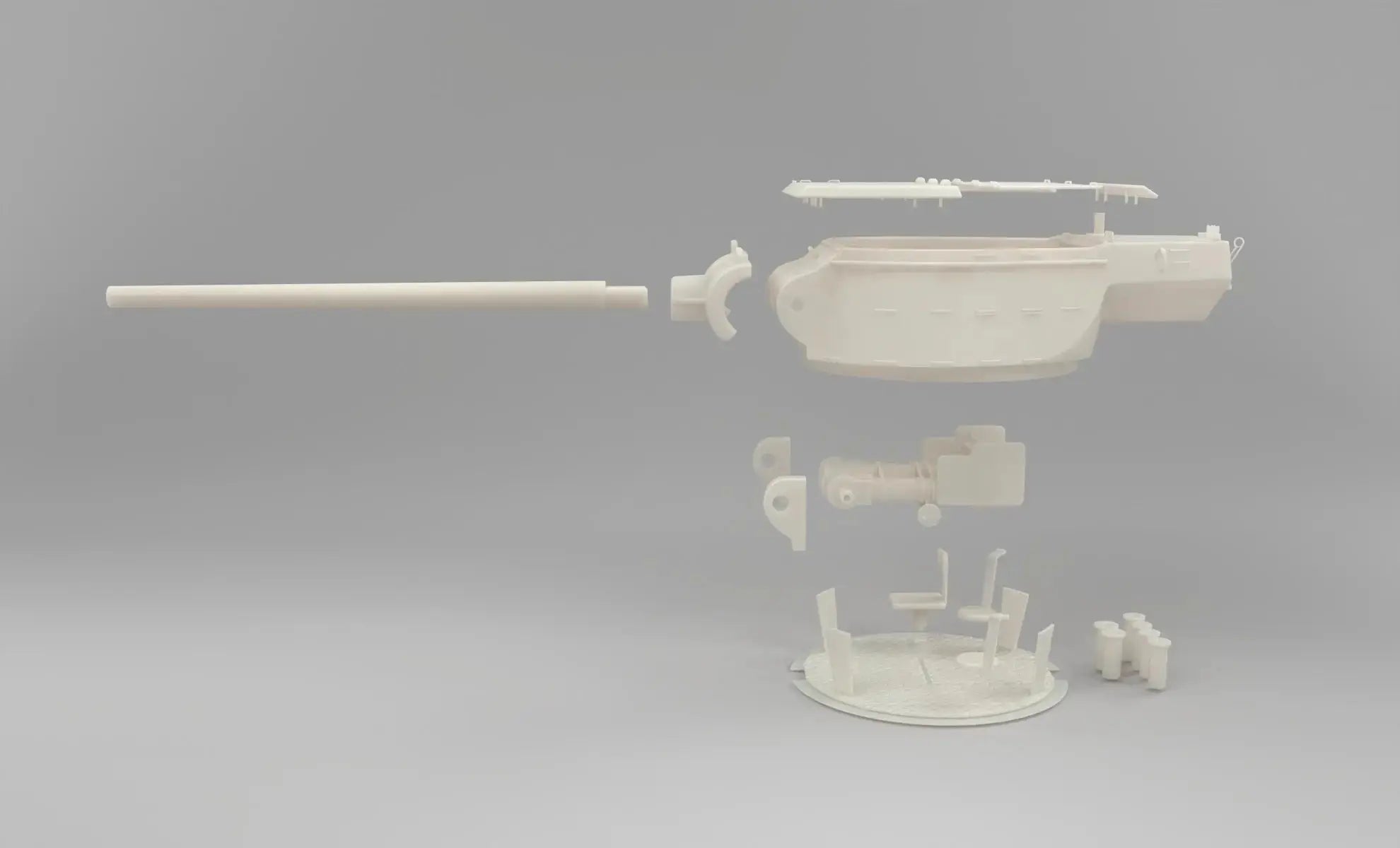 1/6 M36 Jackson American Tank Turret Set- distefan 3d print
