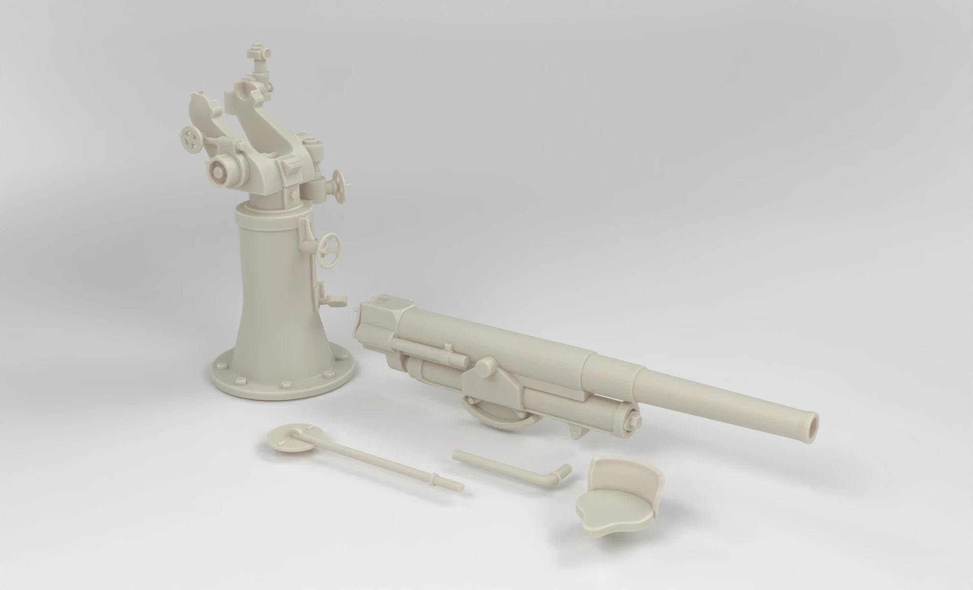 1/6 Russian 3in/76.2mm Lender Model 1914/15 AA Gun 3dspro