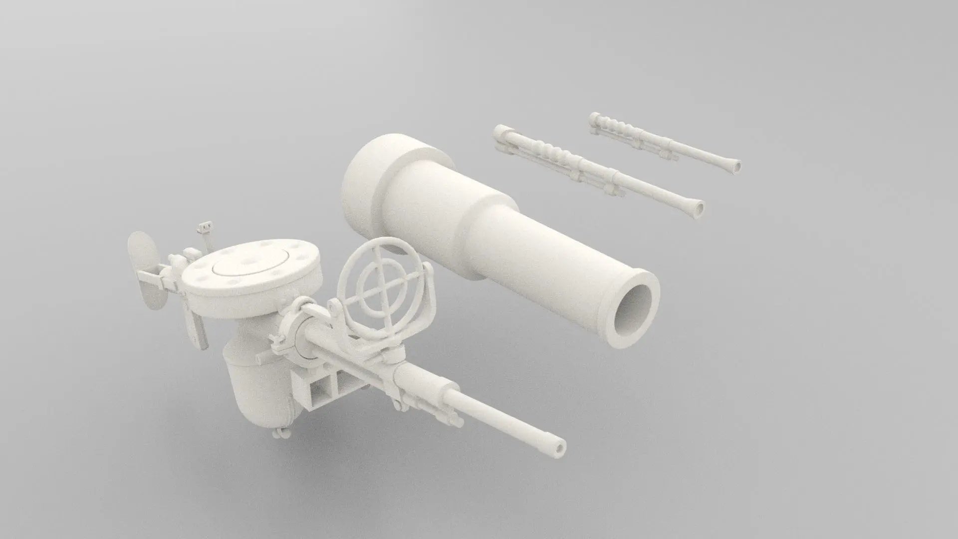 Arm Your BT-7A: Superbly Detailed 1/6 Soviet BT-7A - Turret Guns Set (Unpainted)