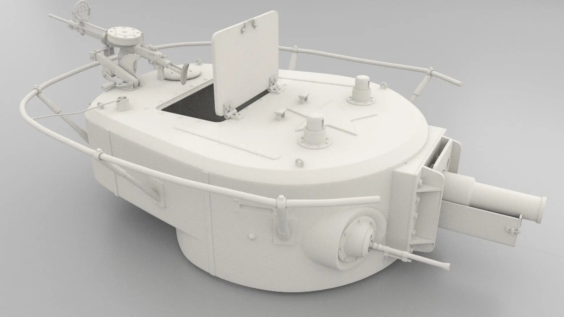 Hatch Up Realism: 1/6 Soviet BT-7A - Turret Hatch (Unpainted)