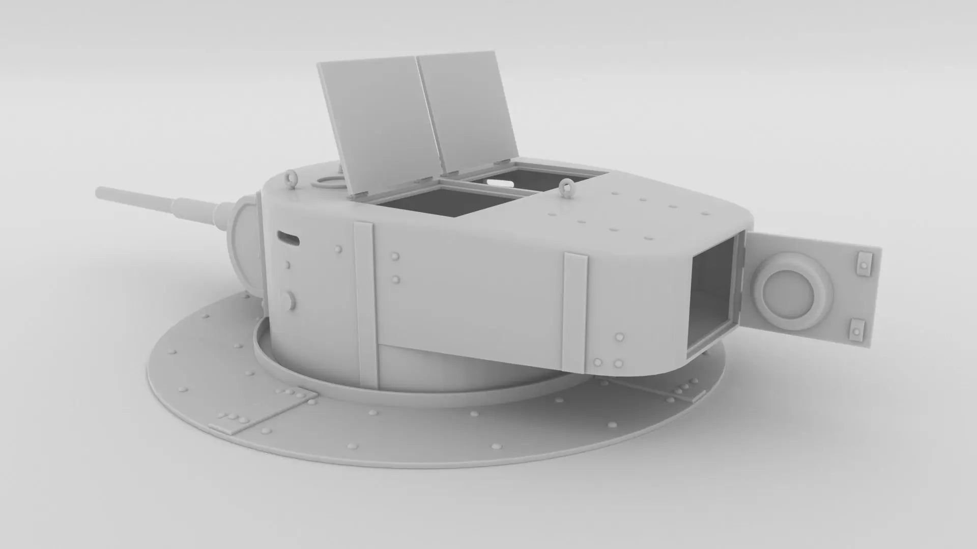 1/6 Soviet T-26 Bunker Turret 3dspro