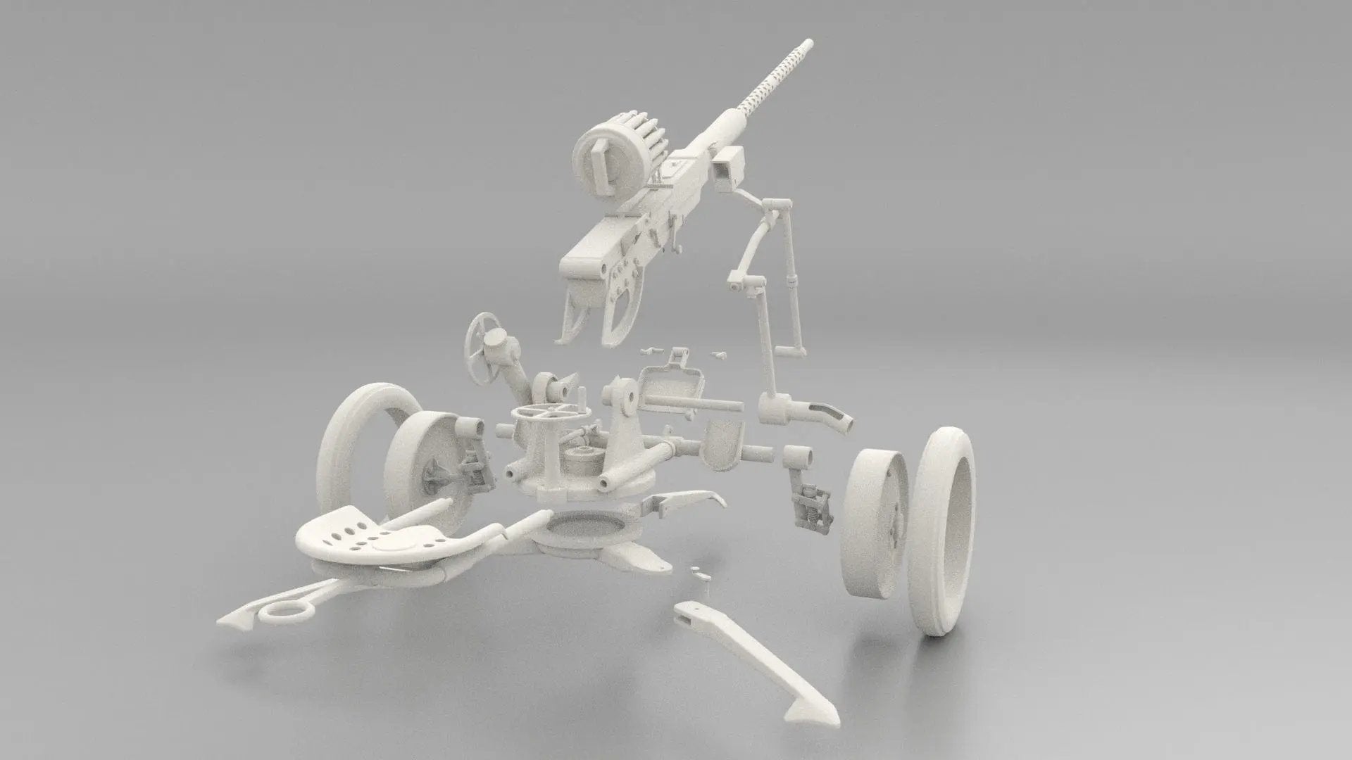 Crew Comfort for Your M-40: 1/6 Swedish Bofors 20 mm M-40 - Seat (Distefan 3D Print)