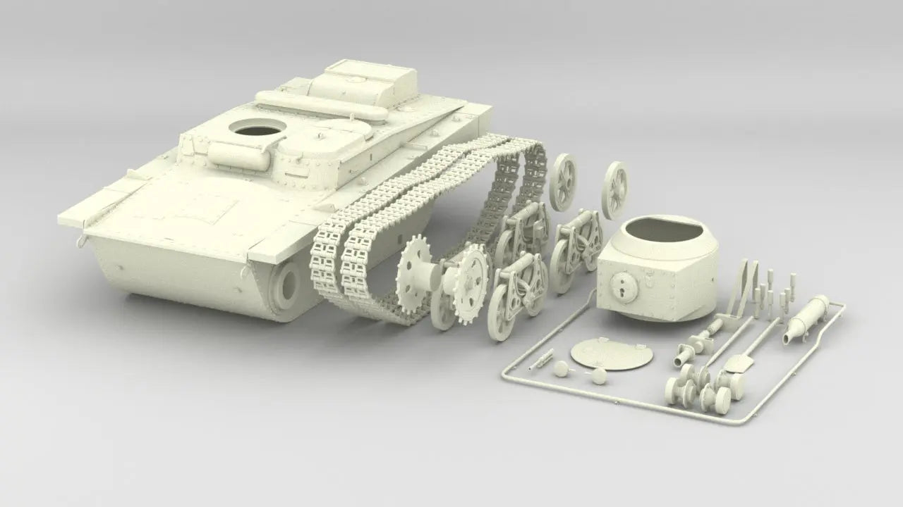 1/6 T-37 Soviet Amphibious Tank Kit - distefan 3d print