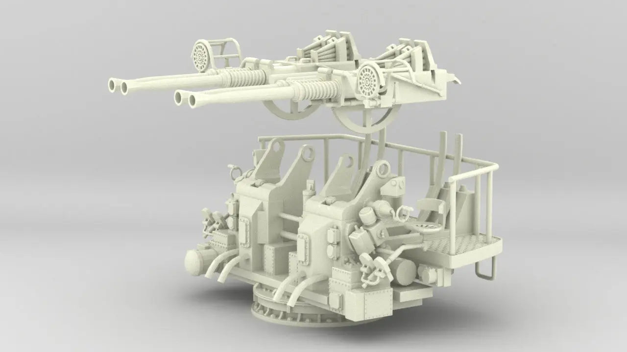 1/6 USS 40mm Quad Bofors Mount Set 3dspro
