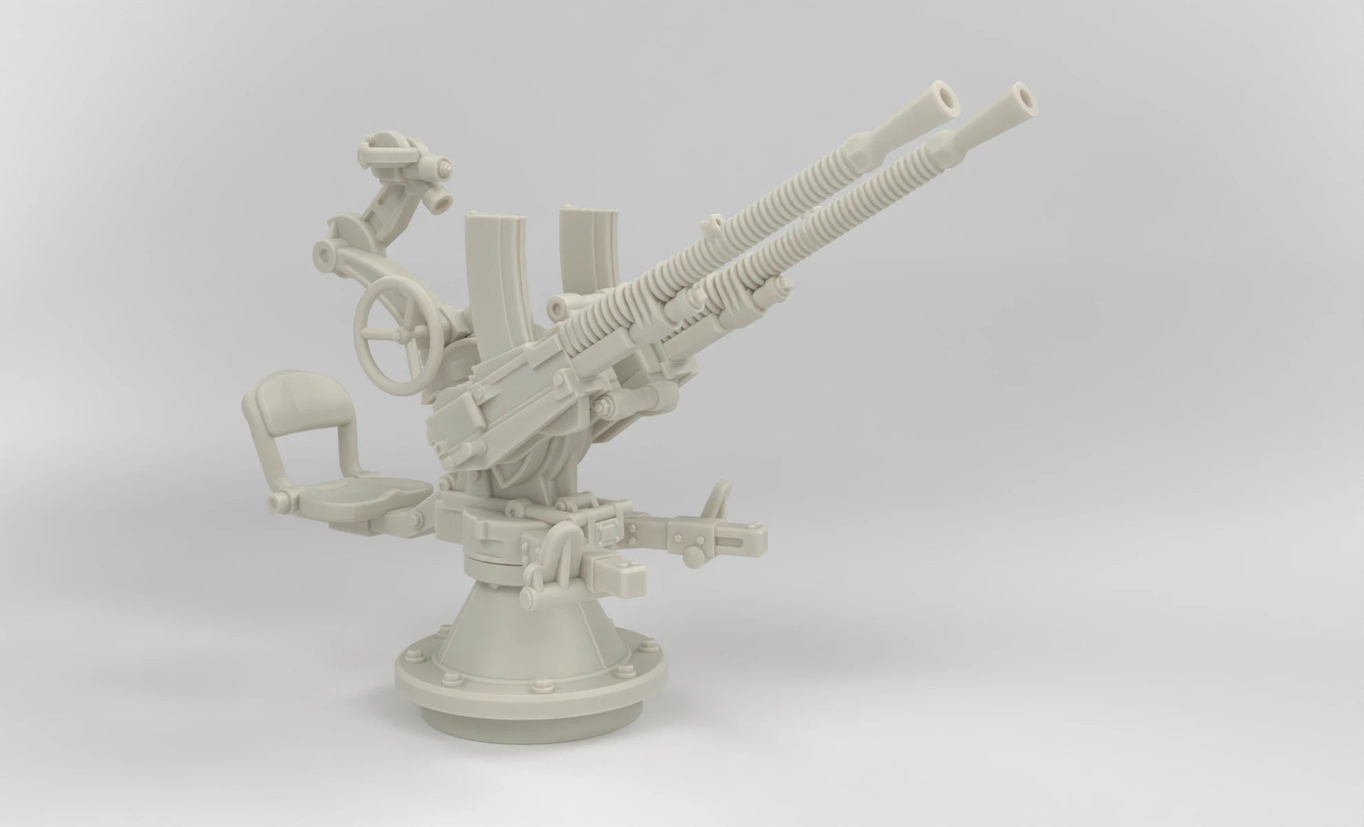 1/6 Belgium Twin AA Gun Hotchkiss 13.2mm Set 3dspro