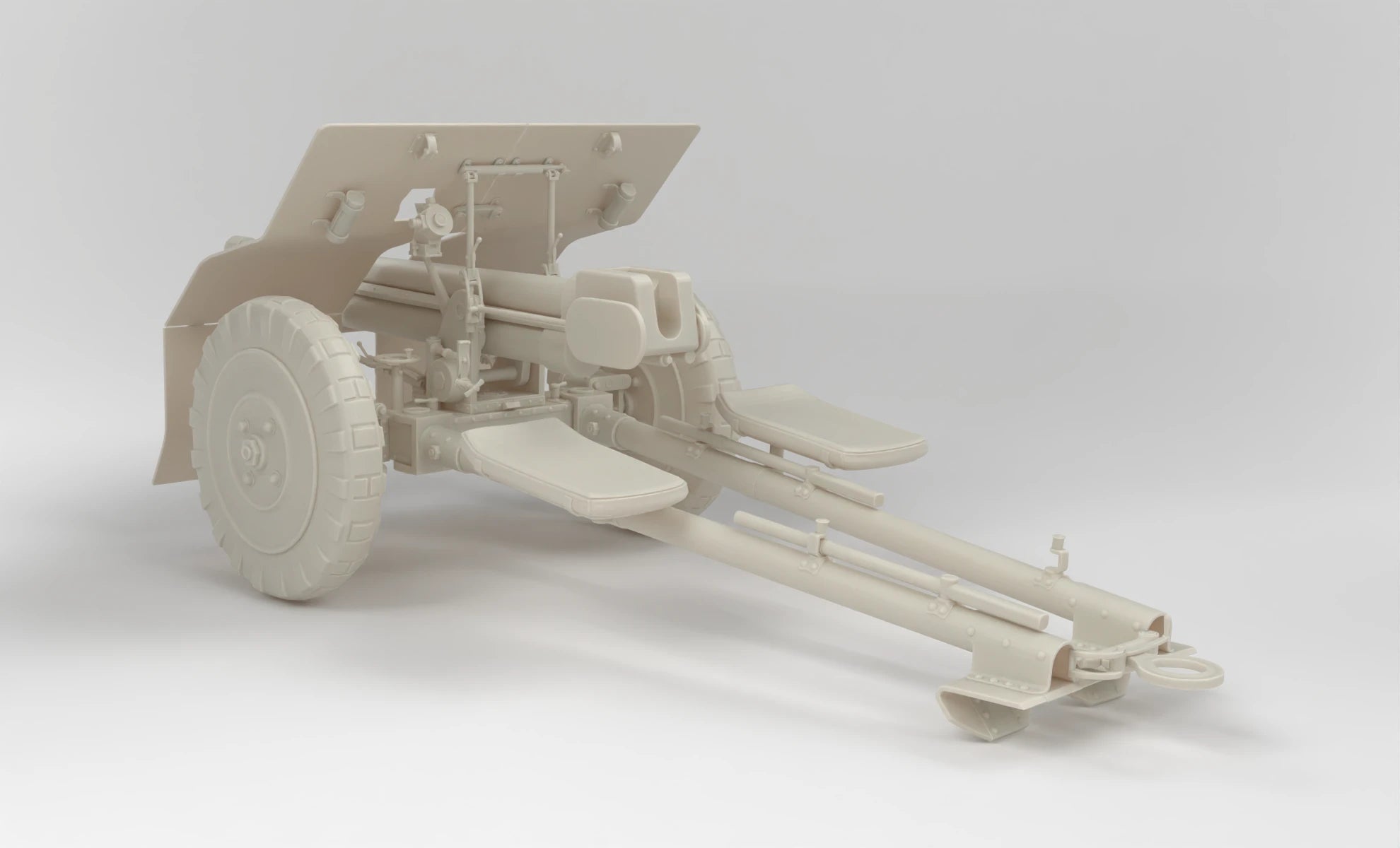 1/6 Bofors 37 mm Anti-Tank Gun Kit 3dspro