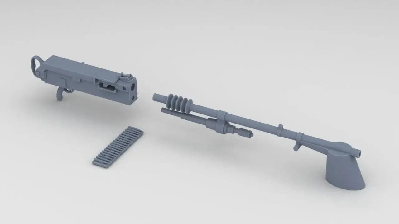 1/6 French 8mm Hotchkiss 14 Heavy MG Set - distefan 3d print