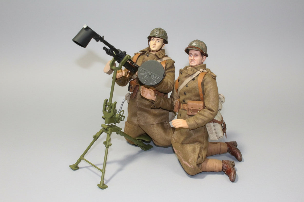 1/6 French 8mm Hotchkiss 14 Heavy MG Set - distefan 3d print