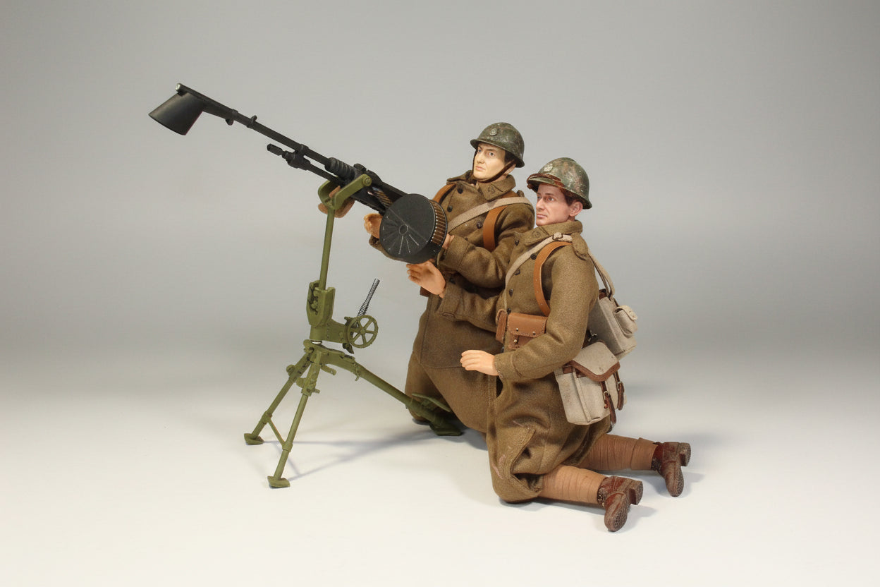 1/6 French 8mm Hotchkiss 14 Heavy MG Set - distefan 3d print