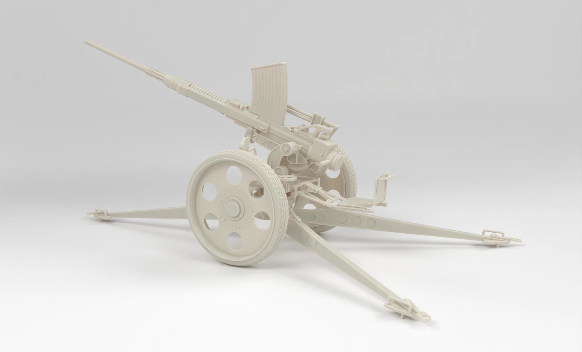 1/6 German 20mm Oerlikon Flak-28 Mount Kit 3dspro